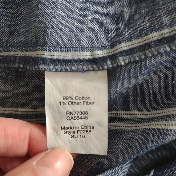 J. Crew Chambray Off the Shoulder Dress Size XXL - Picture 7 of 7